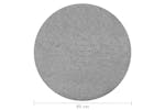 Artificial Grass With Studs Dia95 Cm Grey Round Artificial Grass With Studs Dia95 Cm Grey Round