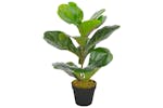 Artificial Plant Fiddle Leaves With Pot Green 45 Cm Artificial Plant Fiddle Leaves With Pot Green 45 Cm
