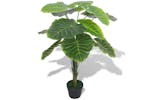 Artificial Taro Plant With Pot 85 Cm Green Artificial Taro Plant With Pot 85 Cm Green