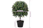 Artificial Tree Green 35 X 35 X 50 Cm Plastic Artificial Tree Green 35 X 35 X 50 Cm Plastic