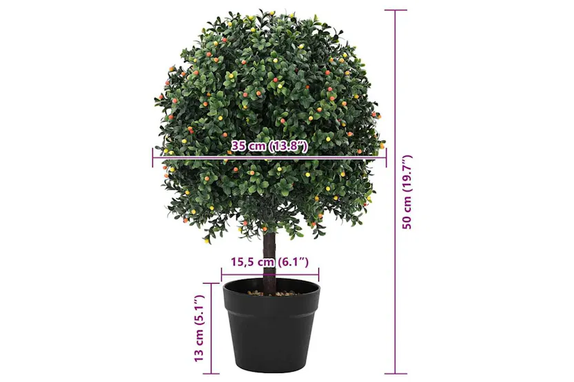 Artificial Tree Green 35 X 35 X 50 Cm Plastic Artificial Tree Green 35 X 35 X 50 Cm Plastic