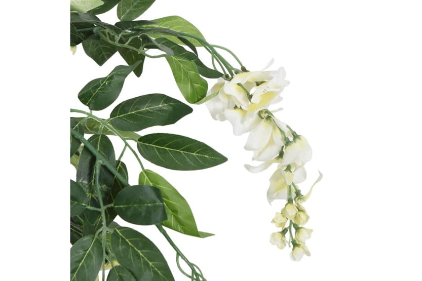 Artificial Wisteria Tree 840 Leaves 120 Cm Green And White Artificial Wisteria Tree 840 Leaves 120 Cm Green And White