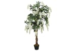 Artificial Wisteria Tree 840 Leaves 150 Cm Green And White Artificial Wisteria Tree 840 Leaves 150 Cm Green And White