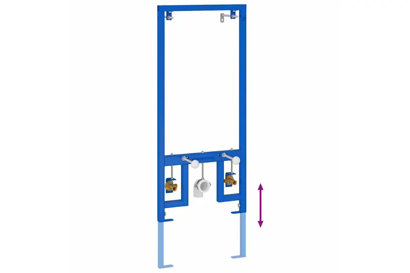 Bathroom Wall Support Manual Blue 50 X 175 X 136 Cm Steel Bathroom Wall Support Manual Blue 50 X 175 X 136 Cm Steel