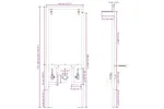 Bathroom Wall Support Manual Blue 50 X 175 X 136 Cm Steel Bathroom Wall Support Manual Blue 50 X 175 X 136 Cm Steel
