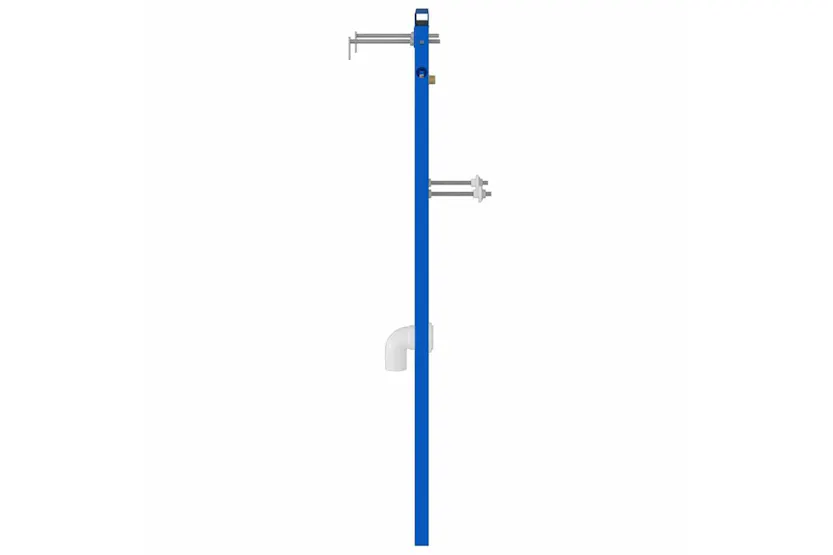 Bathroom Wall Support Manual Blue 50 X 175 X 136 Cm Steel Bathroom Wall Support Manual Blue 50 X 175 X 136 Cm Steel