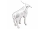 Bull Sculpture Silver 20 X 17 X 23 Cm Aluminium Bull Sculpture Silver 20 X 17 X 23 Cm Aluminium