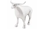 Bull Sculpture Silver 20 X 17 X 23 Cm Aluminium Bull Sculpture Silver 20 X 17 X 23 Cm Aluminium