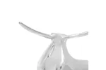 Bull Sculpture Silver 37 X 44 X 17 Cm Aluminium Bull Sculpture Silver 37 X 44 X 17 Cm Aluminium