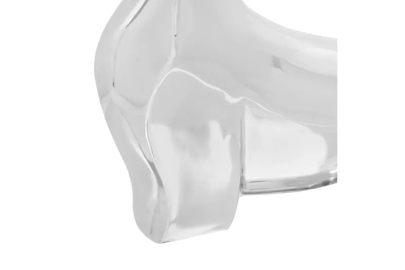 Bull Sculpture Silver 37 X 44 X 17 Cm Aluminium Bull Sculpture Silver 37 X 44 X 17 Cm Aluminium