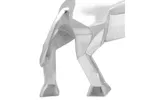 Bull Sculpture Silver 74 X 23 X 39 Cm Aluminium Bull Sculpture Silver 74 X 23 X 39 Cm Aluminium