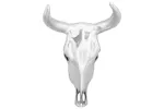 Bull Skull Silver 34 X 13 X 53 Cm Aluminium Bull Skull Silver 34 X 13 X 53 Cm Aluminium
