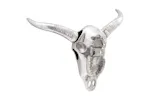 Bull Skull Silver 49 X 10 X 36 Cm Aluminium Bull Skull Silver 49 X 10 X 36 Cm Aluminium