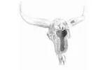 Bull Skull Silver 53 X 11 X 40 Cm Aluminium Bull Skull Silver 53 X 11 X 40 Cm Aluminium