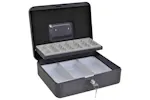 Cash Box With Lock Black 30 X 24 X 9 Cm Steel Cash Box With Lock Black 30 X 24 X 9 Cm Steel