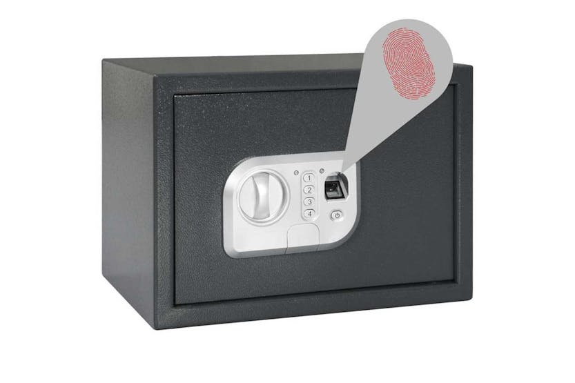 Digital Safe With Lock Dark Grey 25 X 35 X 25 Cm Steel Digital Safe With Lock Dark Grey 25 X 35 X 25 Cm Steel