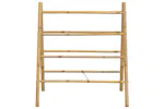 Double Towel Ladder With 4 Rungs 90x50x100 Cm Bamboo Double Towel Ladder With 4 Rungs 90x50x100 Cm Bamboo