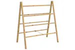 Double Towel Ladder With 4 Rungs 90x50x100 Cm Bamboo Double Towel Ladder With 4 Rungs 90x50x100 Cm Bamboo