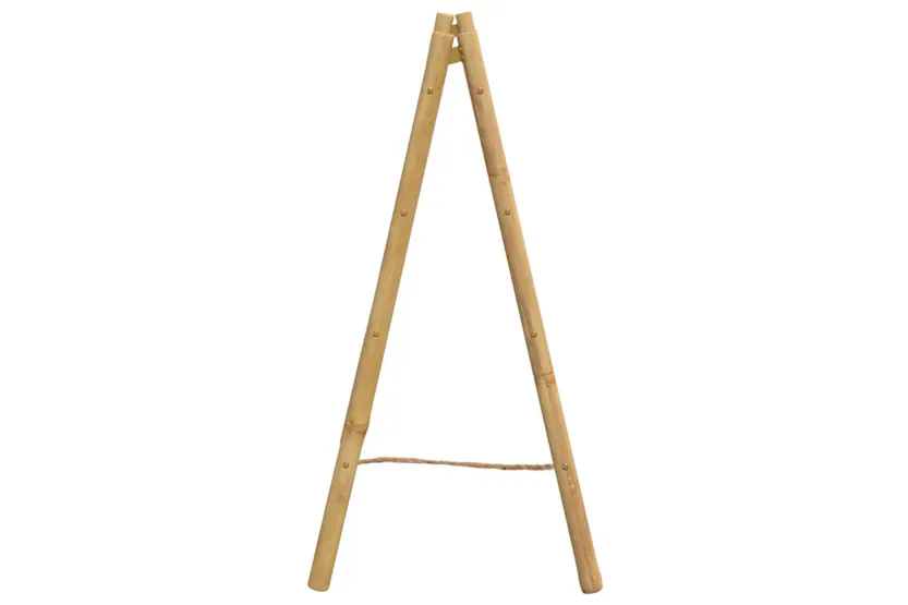 Double Towel Ladder With 4 Rungs 90x50x100 Cm Bamboo Double Towel Ladder With 4 Rungs 90x50x100 Cm Bamboo