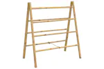 Double Towel Ladder With 4 Rungs 90x50x100 Cm Bamboo Double Towel Ladder With 4 Rungs 90x50x100 Cm Bamboo