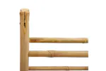 Double Towel Ladder With 4 Rungs 90x50x100 Cm Bamboo Double Towel Ladder With 4 Rungs 90x50x100 Cm Bamboo