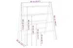 Double Towel Ladder With 4 Rungs 90x50x100 Cm Bamboo Double Towel Ladder With 4 Rungs 90x50x100 Cm Bamboo