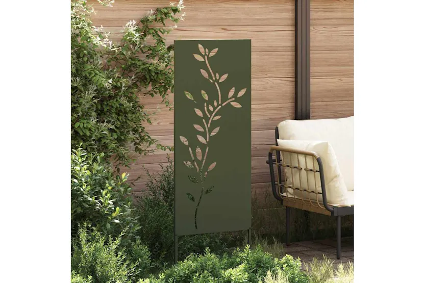 Garden Decorative Panel Olive Green 50 X140cm Garden Decorative Panel Olive Green 50 X140cm