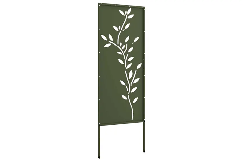 Garden Decorative Panel Olive Green 50 X140cm Garden Decorative Panel Olive Green 50 X140cm
