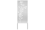 Garden Decorative Panel Silver 50 X140cm Galvanised Steel Garden Decorative Panel Silver 50 X140cm Galvanised Steel