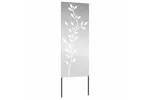 Garden Decorative Panel Silver 50 X140cm Galvanised Steel Garden Decorative Panel Silver 50 X140cm Galvanised Steel