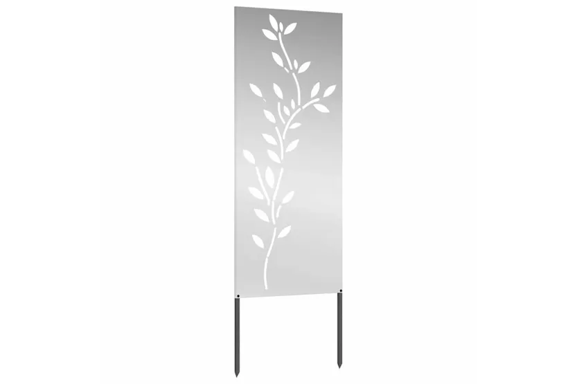 Garden Decorative Panel Silver 50 X140cm Galvanised Steel Garden Decorative Panel Silver 50 X140cm Galvanised Steel