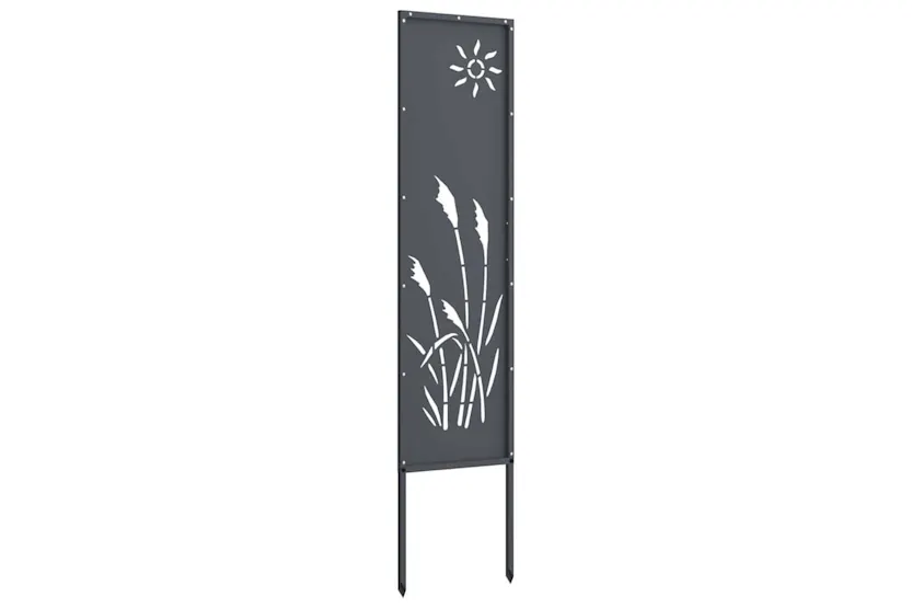 Garden Privacy Screen Anthracite 32 X140cm Cold-rolled Steel Garden Privacy Screen Anthracite 32 X140cm Cold-rolled Steel