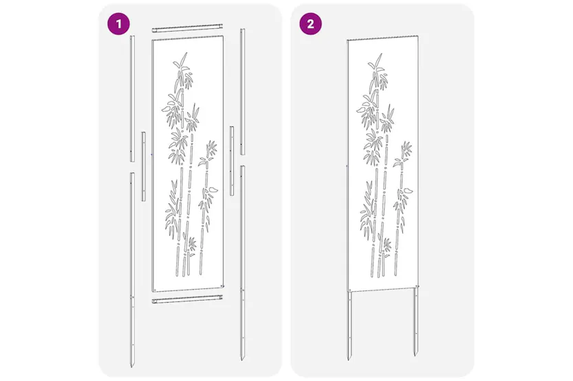 Garden Privacy Screen Anthracite 32 X140cm Cold-rolled Steel Garden Privacy Screen Anthracite 32 X140cm Cold-rolled Steel