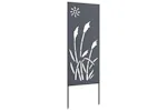 Garden Privacy Screen Anthracite 50 X140cm Cold-rolled Steel Garden Privacy Screen Anthracite 50 X140cm Cold-rolled Steel