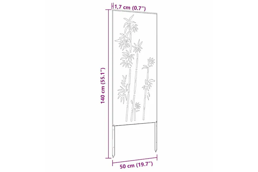 Garden Privacy Screen Anthracite 50 X140cm Cold-rolled Steel Garden Privacy Screen Anthracite 50 X140cm Cold-rolled Steel
