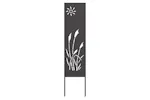 Garden Privacy Screen Black 32 X140cm Cold-rolled Steel Garden Privacy Screen Black 32 X140cm Cold-rolled Steel