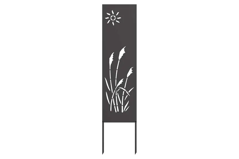 Garden Privacy Screen Black 32 X140cm Cold-rolled Steel Garden Privacy Screen Black 32 X140cm Cold-rolled Steel