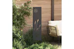 Garden Privacy Screen Black 32 X140cm Cold-rolled Steel Garden Privacy Screen Black 32 X140cm Cold-rolled Steel