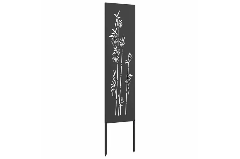 Garden Privacy Screen Black 32 X140cm Cold-rolled Steel Garden Privacy Screen Black 32 X140cm Cold-rolled Steel