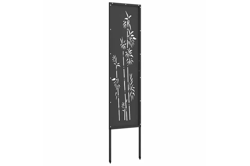 Garden Privacy Screen Black 32 X140cm Cold-rolled Steel Garden Privacy Screen Black 32 X140cm Cold-rolled Steel