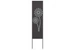 Garden Privacy Screen Black 32 X140cm Cold-rolled Steel Garden Privacy Screen Black 32 X140cm Cold-rolled Steel