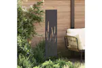 Garden Privacy Screen Black 32 X140cm Cold-rolled Steel Garden Privacy Screen Black 32 X140cm Cold-rolled Steel