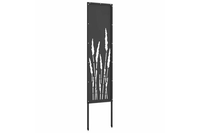Garden Privacy Screen Black 32 X140cm Cold-rolled Steel Garden Privacy Screen Black 32 X140cm Cold-rolled Steel