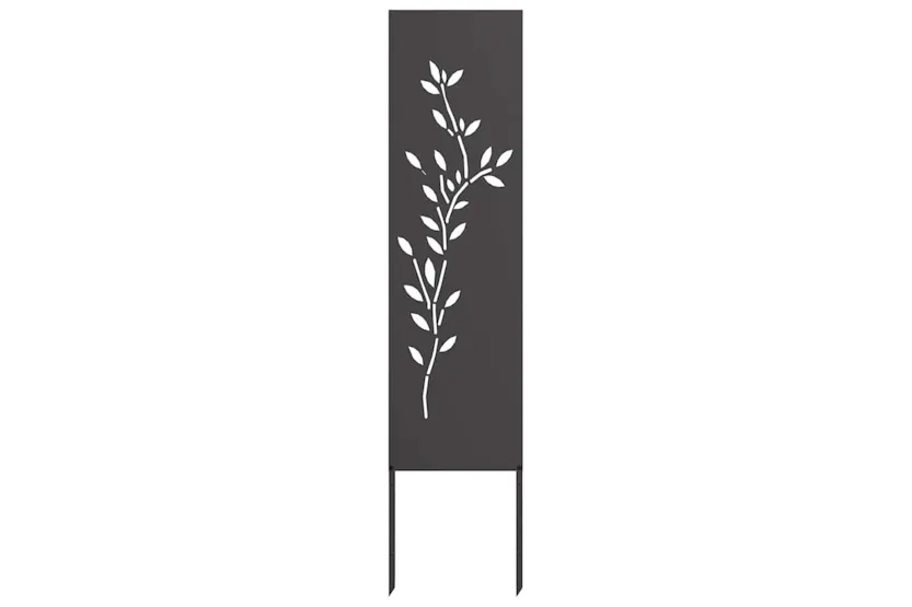 Garden Privacy Screen Black 32 X140cm Cold-rolled Steel Garden Privacy Screen Black 32 X140cm Cold-rolled Steel