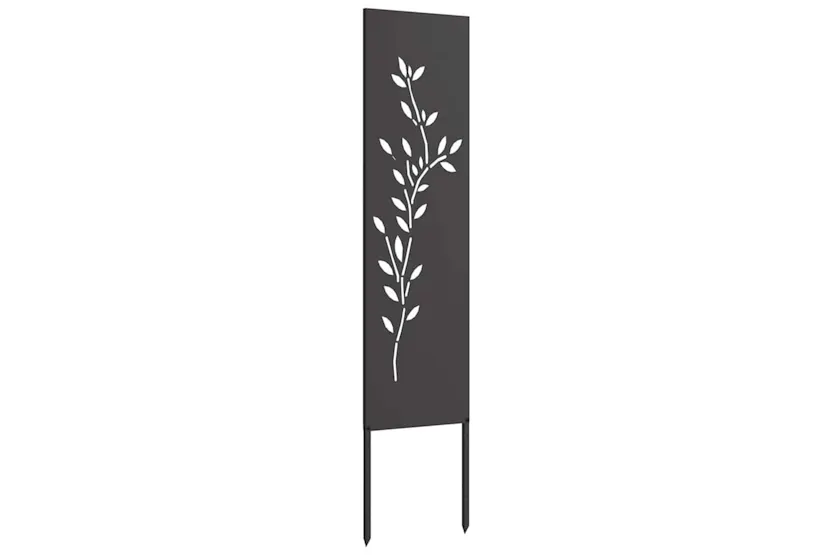 Garden Privacy Screen Black 32 X140cm Cold-rolled Steel Garden Privacy Screen Black 32 X140cm Cold-rolled Steel