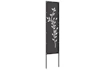Garden Privacy Screen Black 32 X140cm Cold-rolled Steel Garden Privacy Screen Black 32 X140cm Cold-rolled Steel