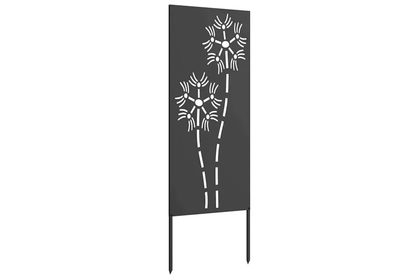 Garden Privacy Screen Black 50 X140cm Cold-rolled Steel Garden Privacy Screen Black 50 X140cm Cold-rolled Steel