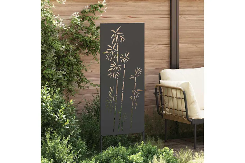 Garden Privacy Screen Black 50 X140cm Cold-rolled Steel Garden Privacy Screen Black 50 X140cm Cold-rolled Steel