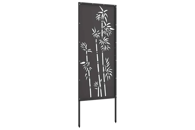 Garden Privacy Screen Black 50 X140cm Cold-rolled Steel Garden Privacy Screen Black 50 X140cm Cold-rolled Steel