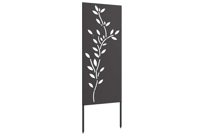 Garden Privacy Screen Black 50 X140cm Cold-rolled Steel Garden Privacy Screen Black 50 X140cm Cold-rolled Steel